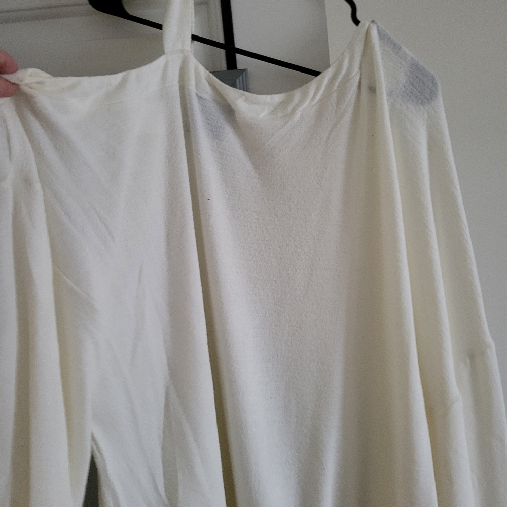 Womens long sleeve one side cold shoulder top